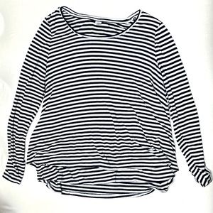Old Navy Striped Maternity Nursing Long Sleeve Shirt